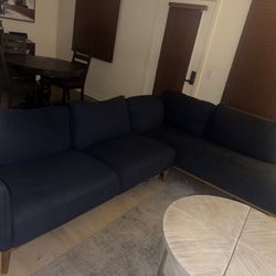 Blue Couch Sturdy 