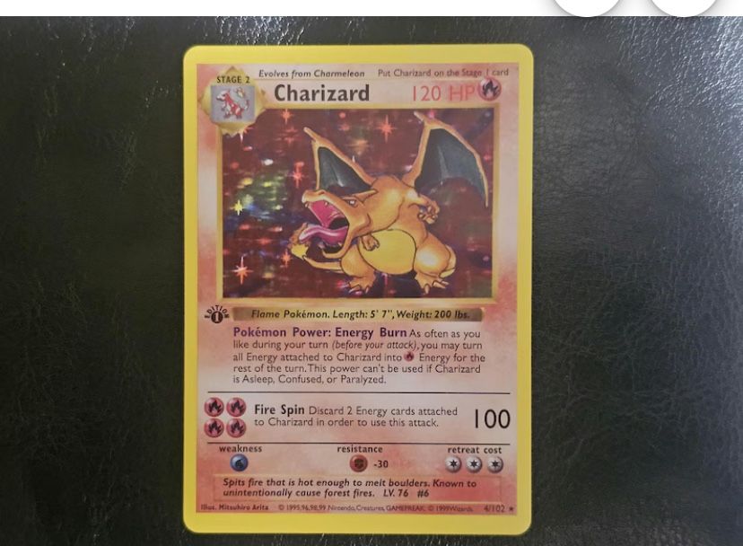 Base Charizard Ungraded Mint