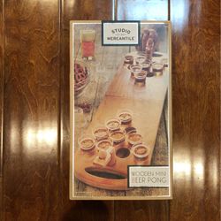 Wooden Mini Beer Pong