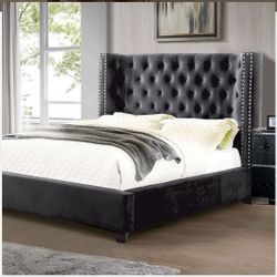 QUEEN BED FRAME MATTRES SOLD SEPARATELY NEW IN BOX FINNANCY ☎️ 1714586,2564