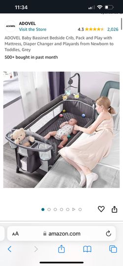 Baby Bassinet Bedside Crib