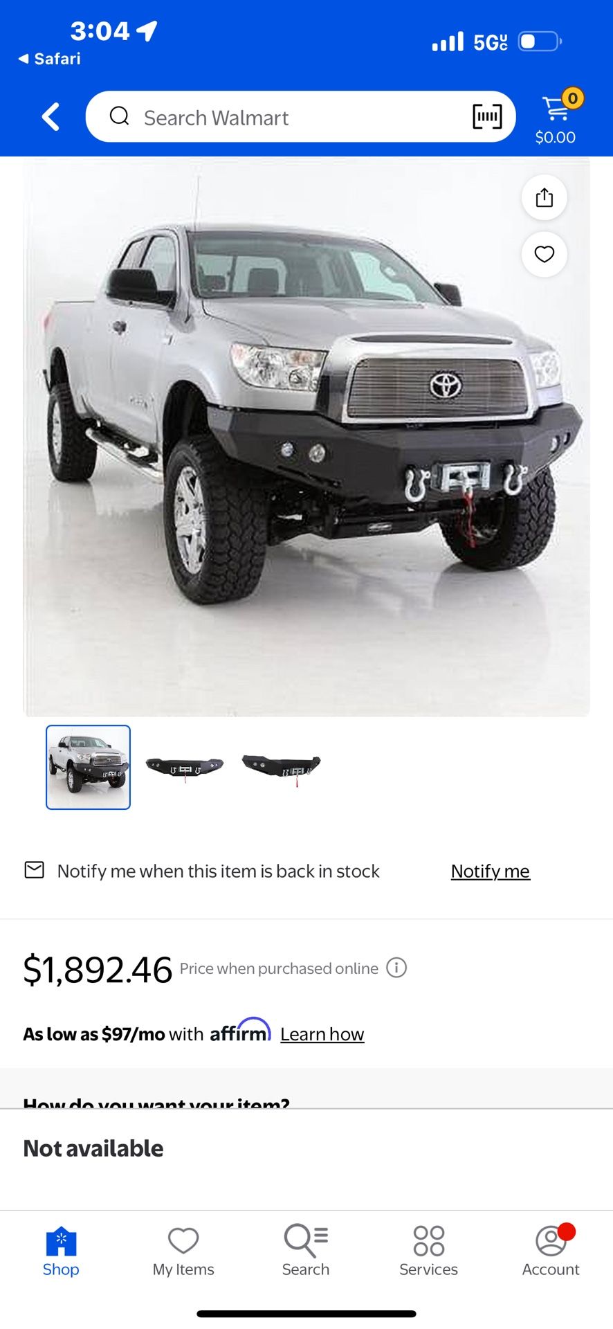 Smittybuilt Bumper 07-13 Toyota Tundra