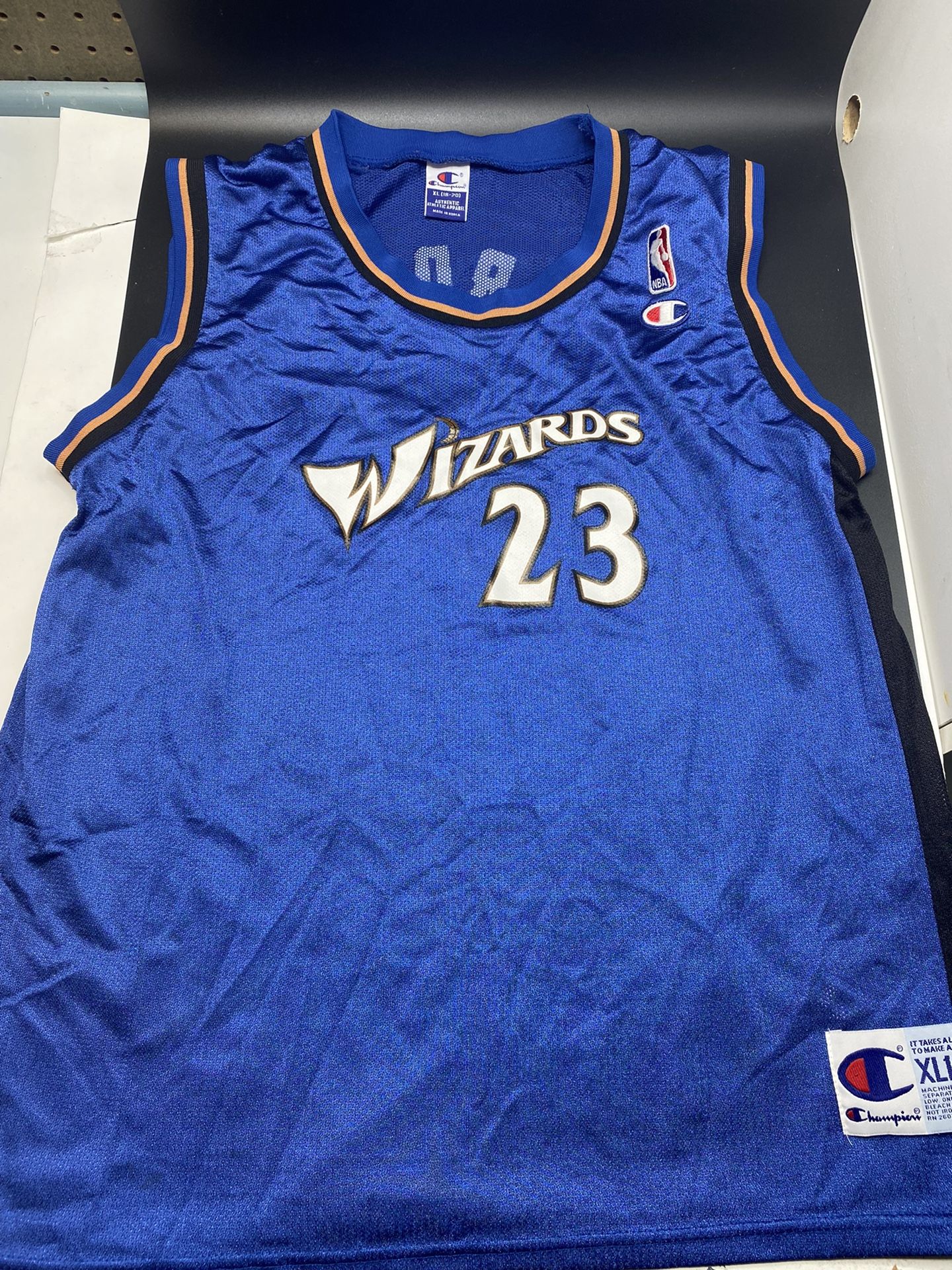 Vintage Washington Wizards Michael Jordan Champion Basketball Jersey Sz Youth XL