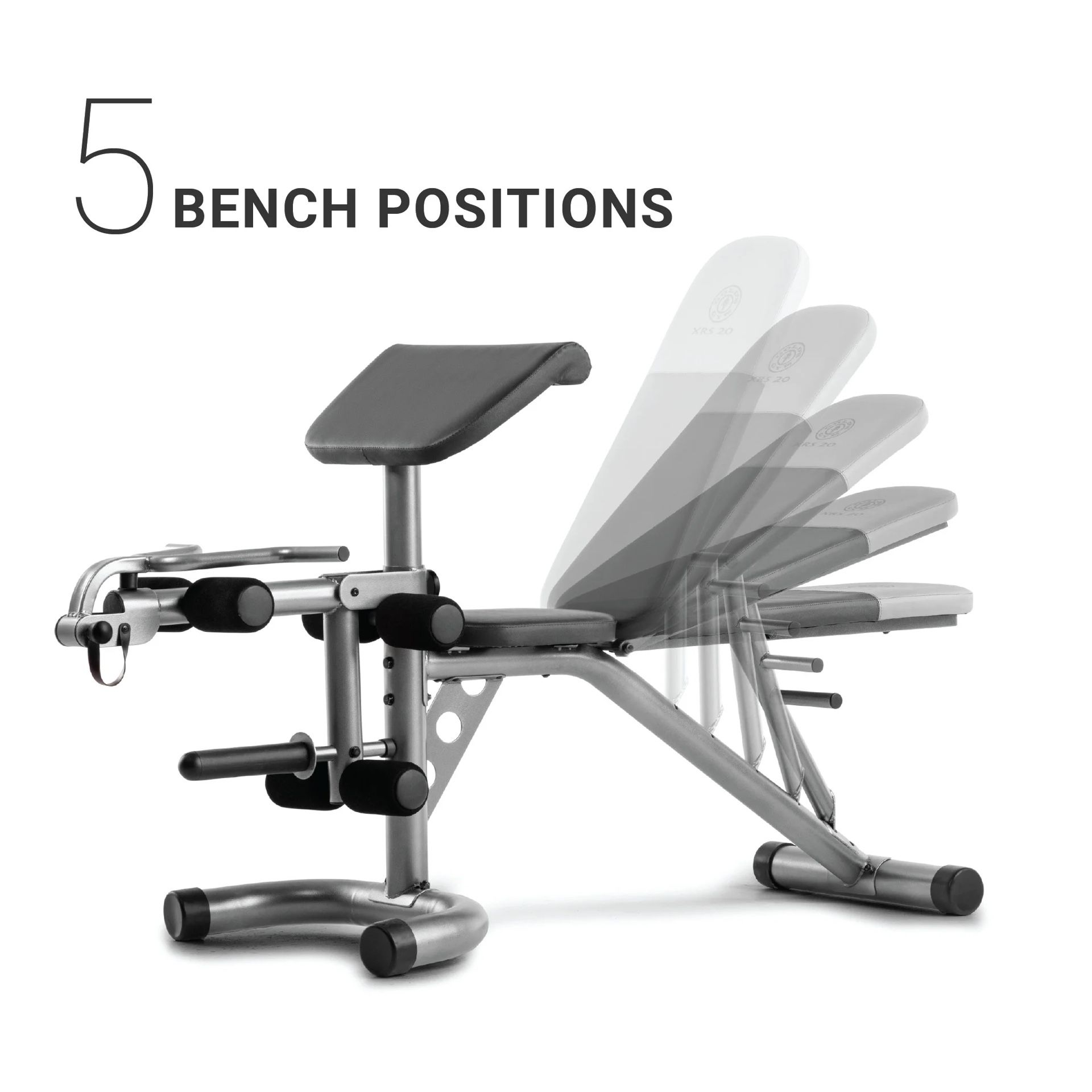 Bench - Weider XRS 20 Adjustable Olympic Bench with Removable Preacher