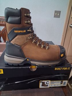 CATERPILLAR EXCAVATOR WORK BOOTS SIZE 8 MEN'S