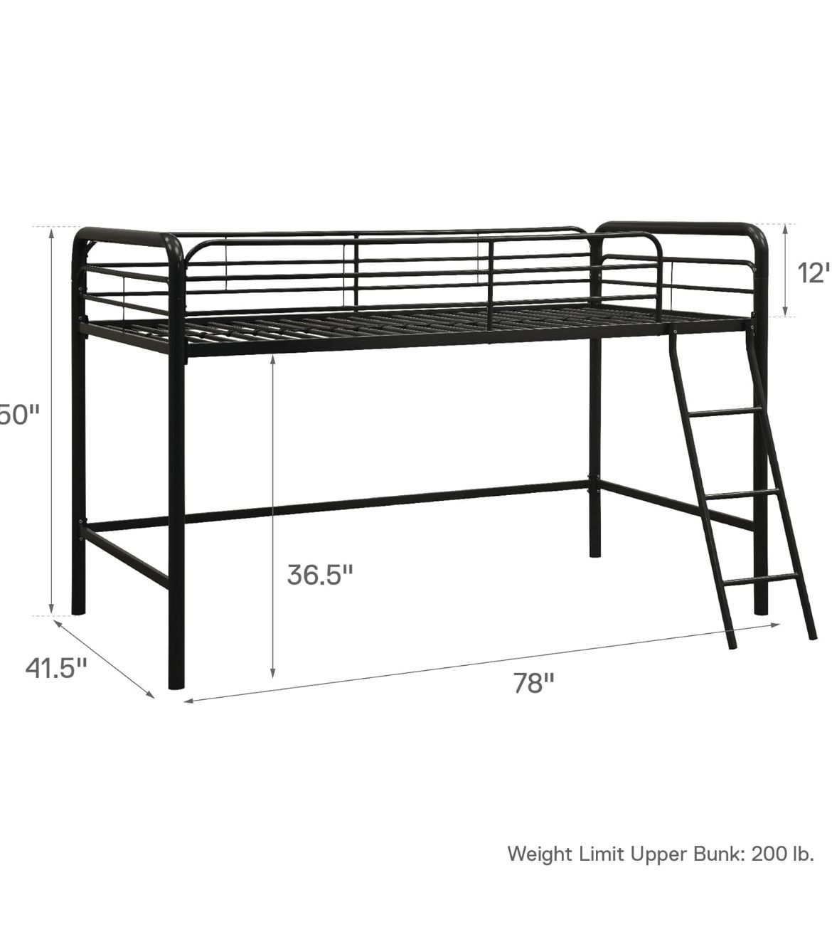 Junior Loft Bunk Bed