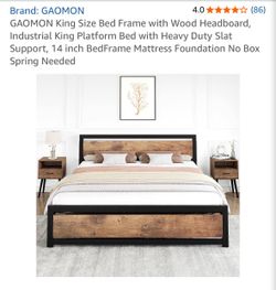 New King Sized Bed in box