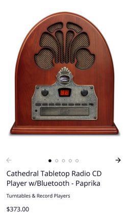 Antique Cathedral Tabletop Radio CD Player