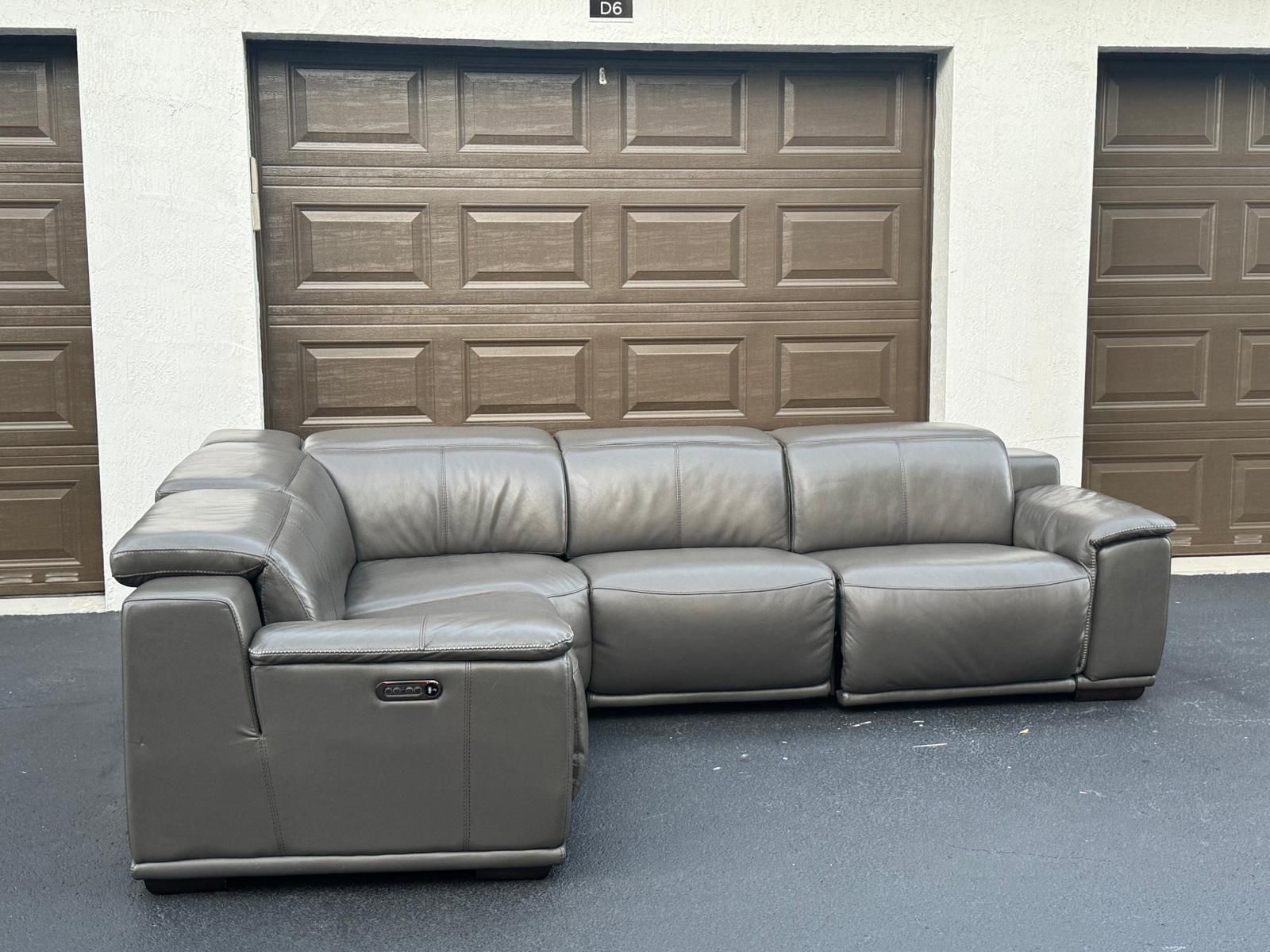 🛋️ Sofa/Couch Sectional Recliners - Leather - Gray - Delivery Available 🚛