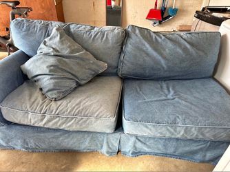 Beautiful Jean colored loveseat