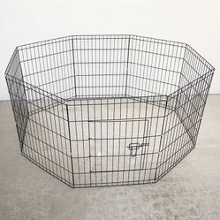 Brand New $40 Dog 8-Panel Playpen, Each Panel 30” Tall X 24” Wide Metal Pet Gate Exercise Fence Crate Kennel 
