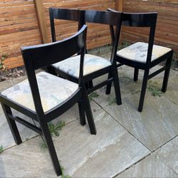 4 Unique Black Dining Chairs 