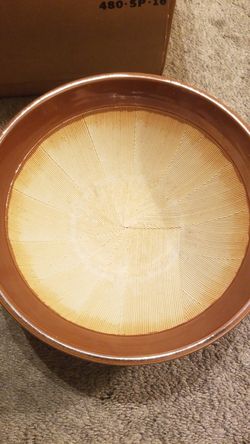 Japanese pottery 9" mortar bowl suribachi mash bowl