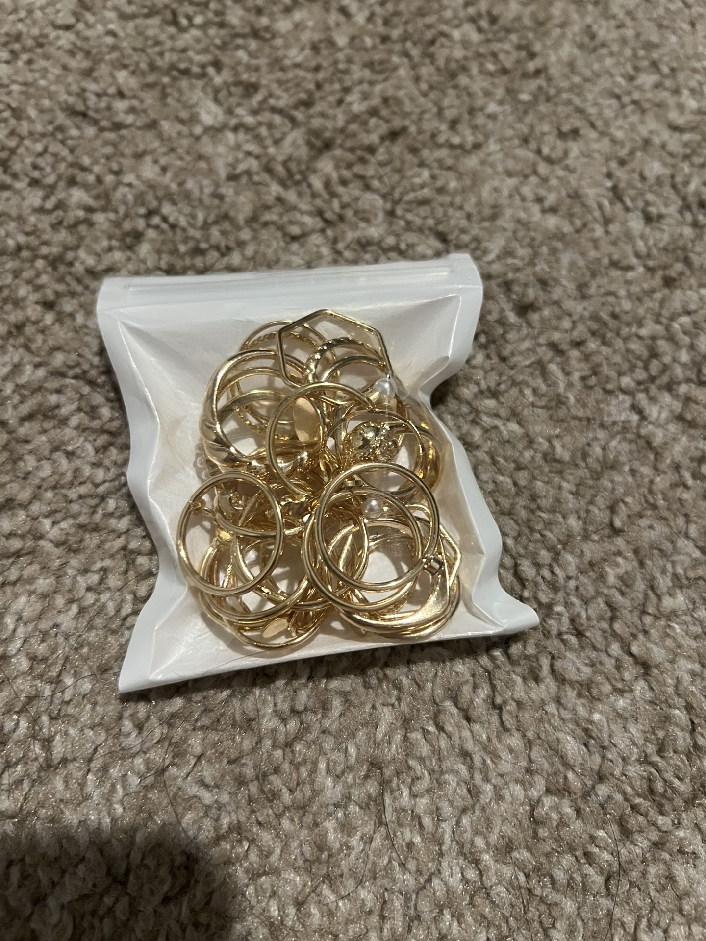Women’s Set Of 30 Gold Rings