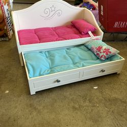 American Girl Doll Day Bed Trundle