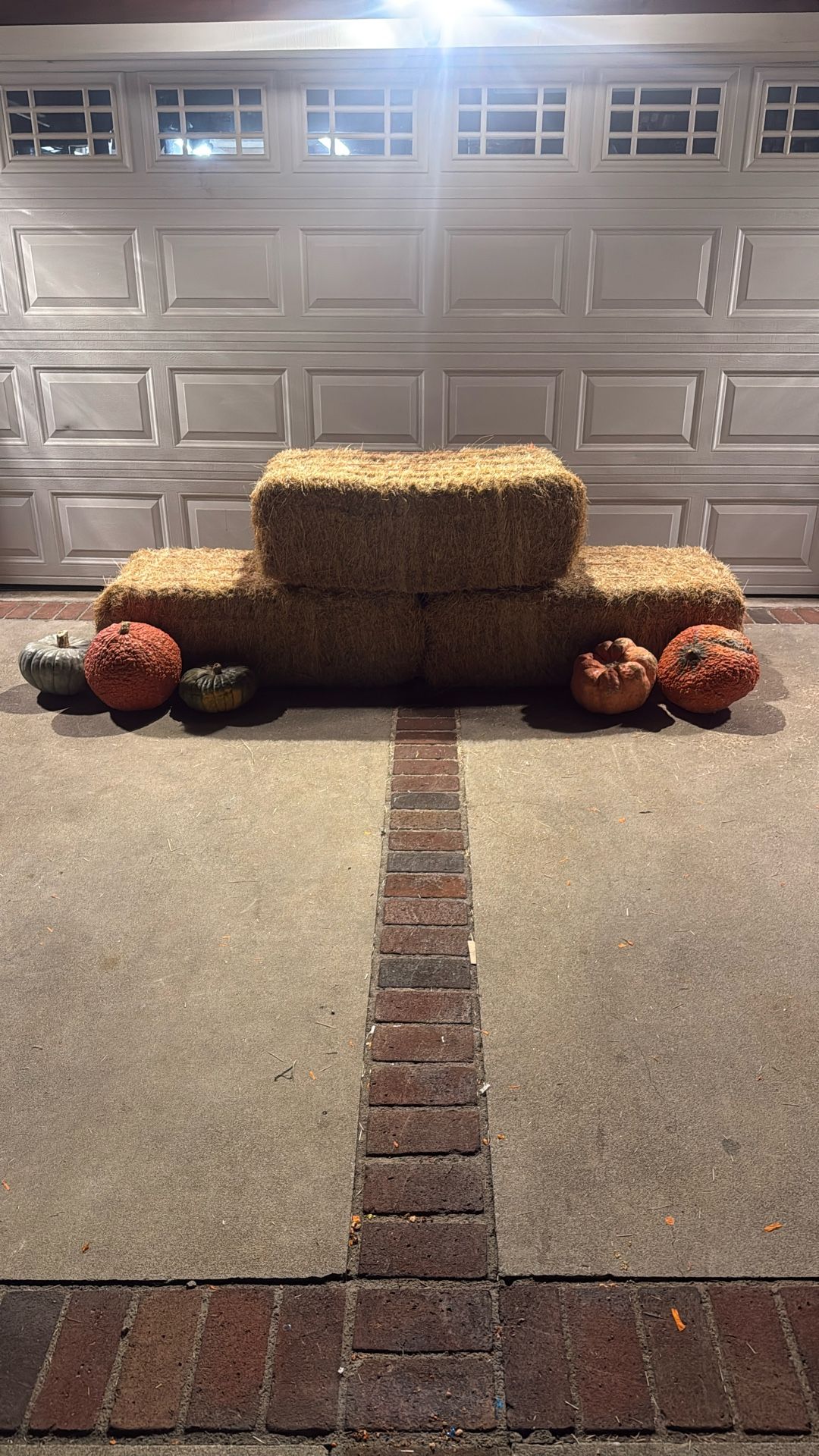 Hay And Pumpkins