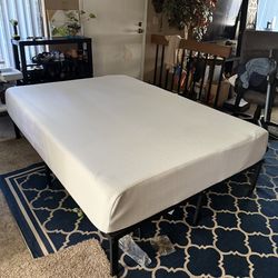double memory foam mattress and frame
