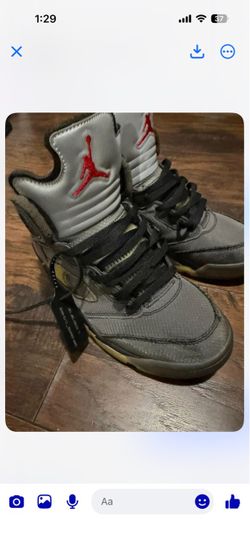 Off white jordan 5’s mens 8
