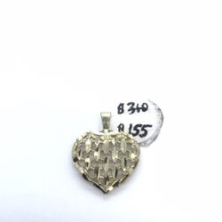 Gold Heart Pendant 
