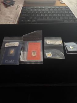 4- 1 gram gold bars (price per item)