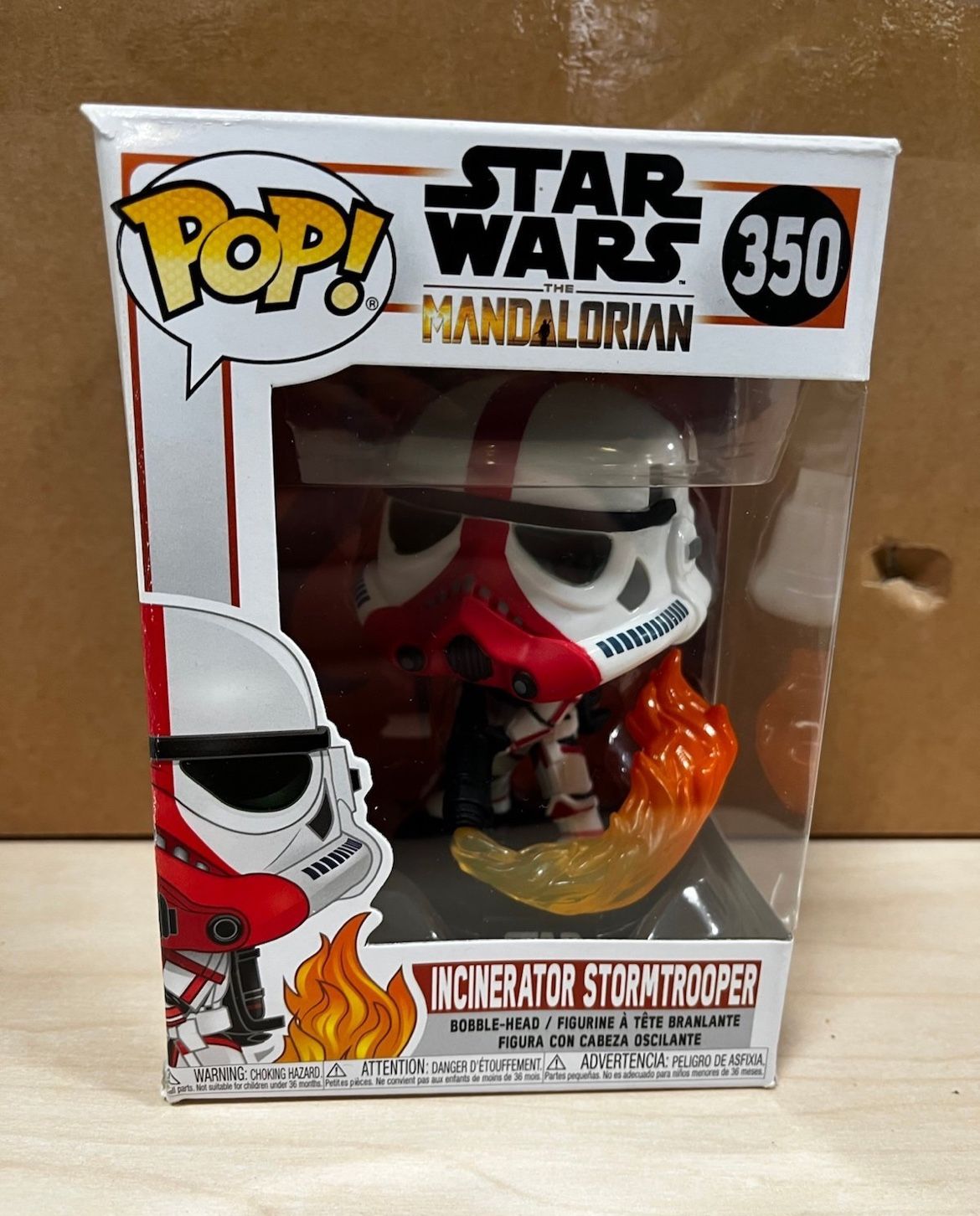 Funko POP! Star Wars Incinerator Stormtrooper #350 box damage
