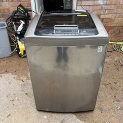 LG WASHER  TOP LOADER WHITE ELECTRIC WORKING GREAT TRABAJAN BIEN