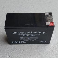 Universal battery UB1270r 12V 7Ah New