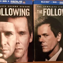 THE FOLLOWING BLU RAY/DVD TV seasons