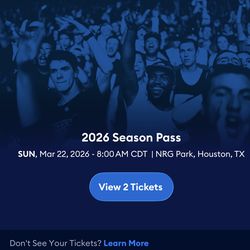 Rodeo season pass 2 for $25 ground entry