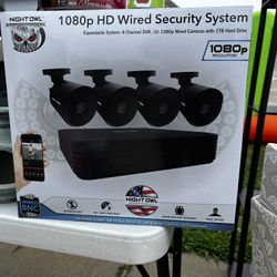 1080 HD Wired Security System 