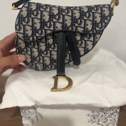 Dior Mini Saddle Bag With Strap