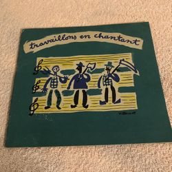 Vintage 1946 Travaillons En Chantant French Songbook Paperback Book