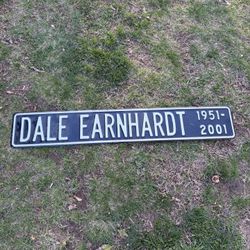 Dale Earnhardt 1(contact info removed) metal street sign