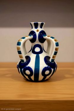 Sargadelos Modernist Art Porcelain Abstract Sculpture Spain 5"
