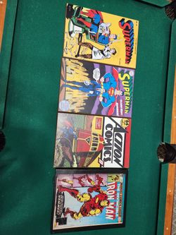 Invincible Iron Man And SuperMan Comic Wood Wall Decor
Set