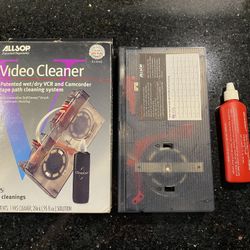 Allsop Video Cleaner Wet/Dry VCR & Camcorder Tape Path Cleaning System
