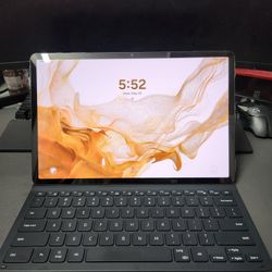 SAMSUNG Galaxy Tab S8+ 5G LTE Android Tablet, 12.4” AMOLED Screen, 128GB Storage & Keyboard Case