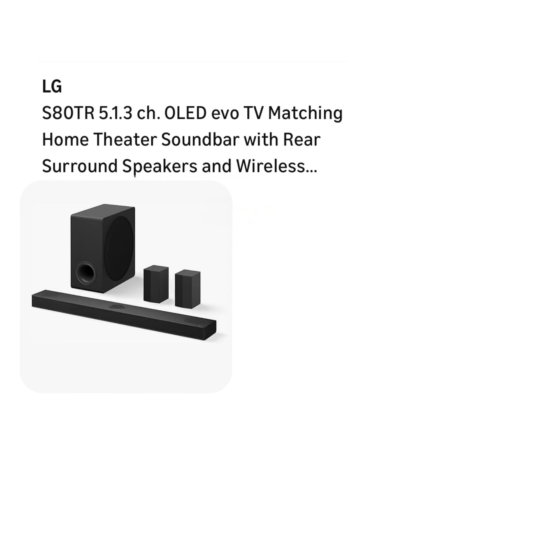 LG Soundbar