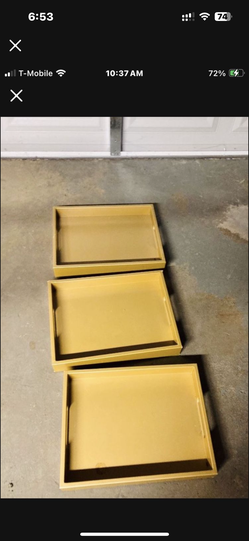 3 serving food trays for $40