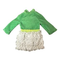 Vintage 1970 Skipper #1730 Lots of Lace Green Dress White Lace Skirt