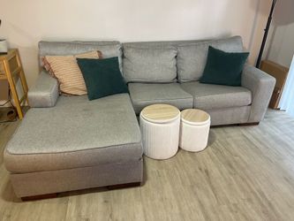 Gently Used Gray Sectional Couch