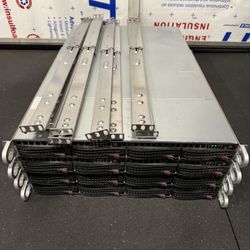 4x Dual Node Supermicro SuperServer 6018TR-T 72 Cores 128GB!