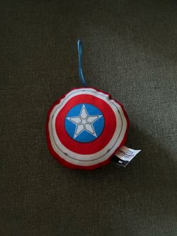 Marvel Captain America Shield Plush Ornament - Red, White & Blue