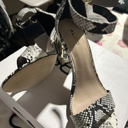 Snake Print Heels