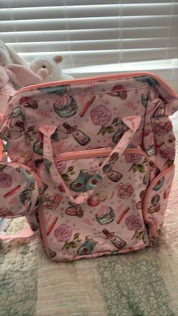 Pastry Pink backpack (fits devices, makeup, chargers, etc)