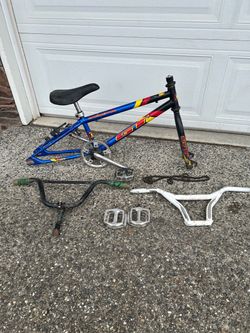 USA Made GT Interceptor BMX Frame and Parts Lot