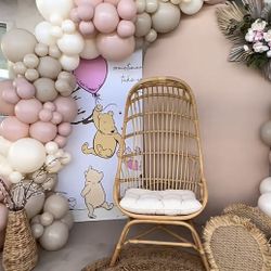 BOOK your Rattan Cocoon Chair with Cushion World Market Chair for Baby Showers