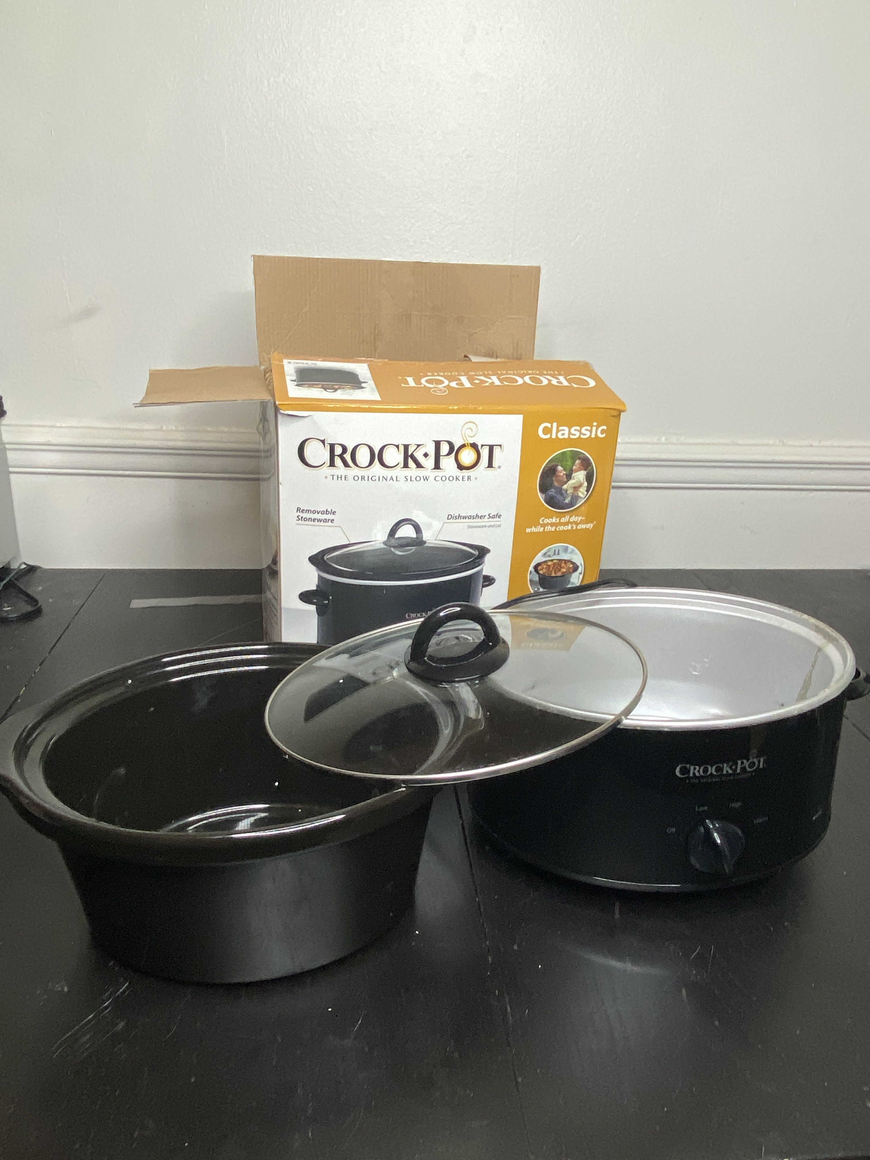 Crock-Pot 4 Quart Black Slow Cooker