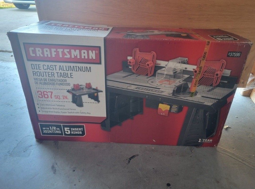 Craftsman brand new in box Die cast router table