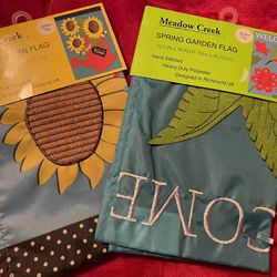 Spring Yard Flags Set Of Two
